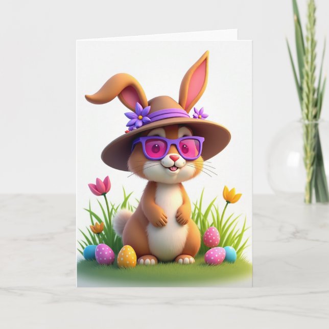 Springtime Animal Friend Card (Front)