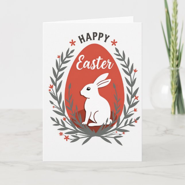 Springtime Animal Greeting Card (Front)