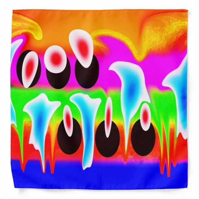 Springtime art fashion bandana (Front)