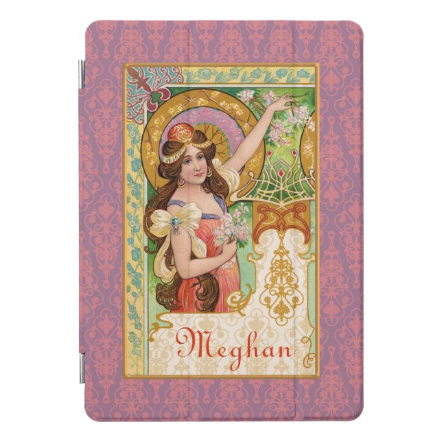 Springtime Art Nouveau iPad Smart Cover (Front)