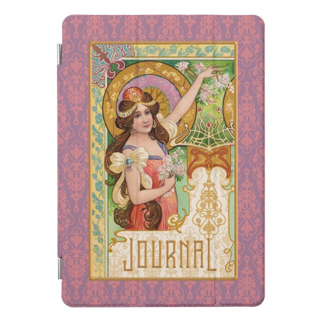 Springtime Art Nouveau iPad Smart Cover (Front)