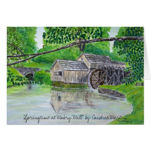 "Springtime at Mabry Mill" (Front Horizontal)