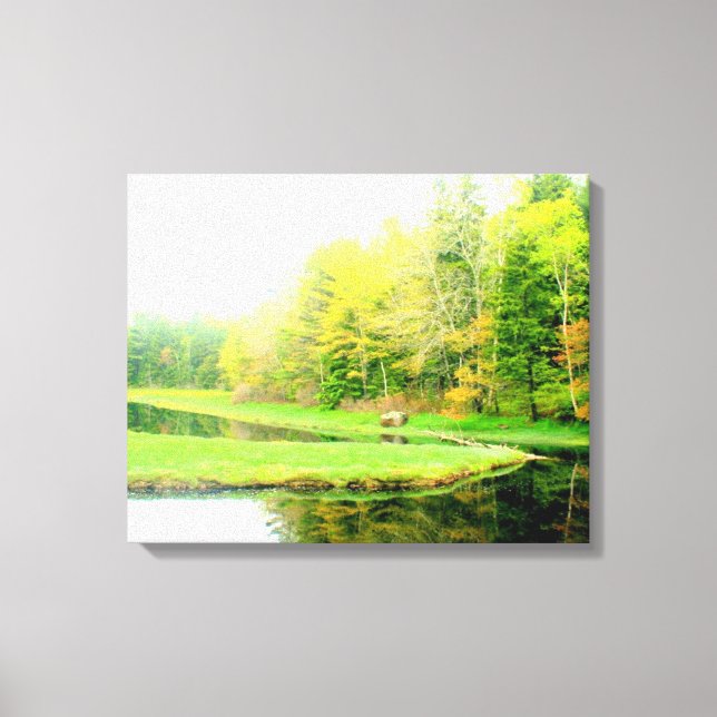 Springtime at Otis creek wrapped canvas Print (Front)