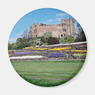 Springtime at Tamworth Castle flowers Magnet