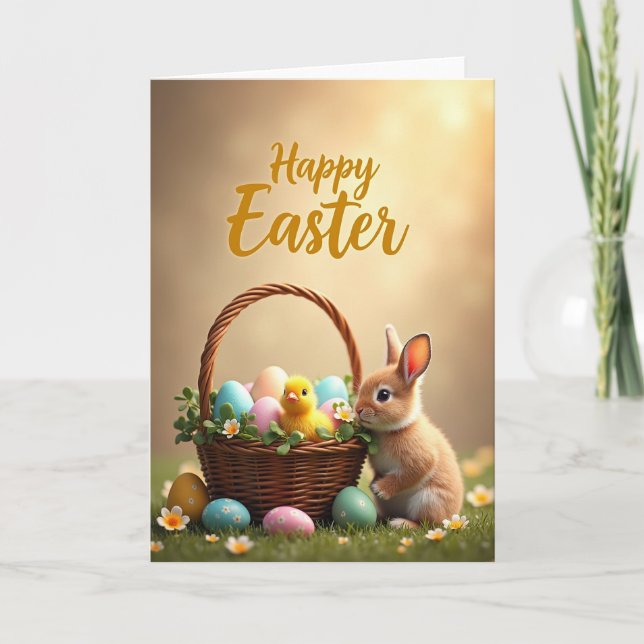 Springtime Basket Friend Card (Front)