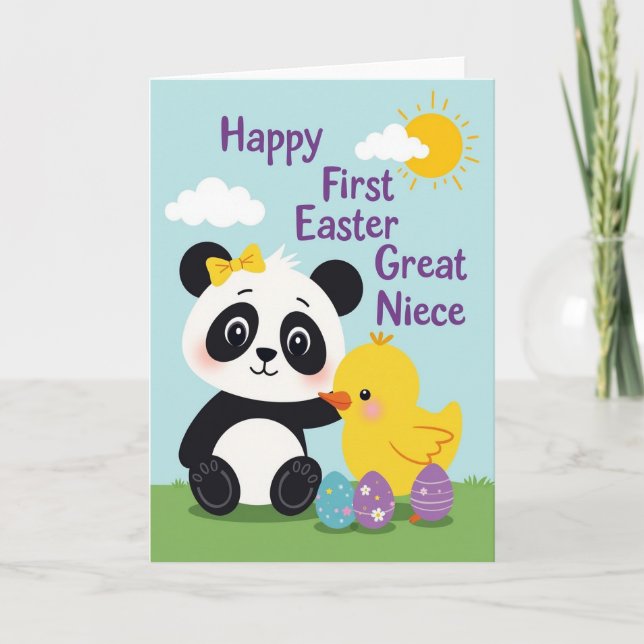 Springtime Bear Friend Celebration Card (Front)