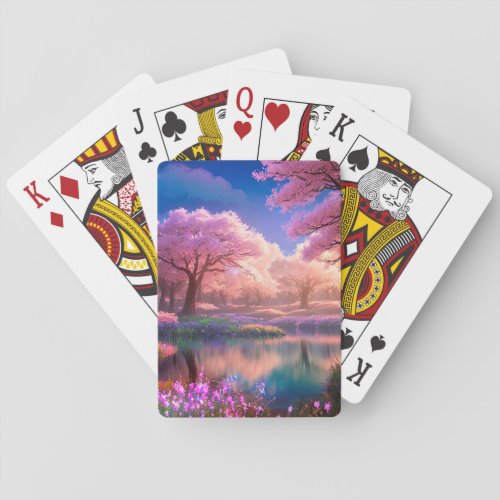 Springtime Bliss Poker Cards