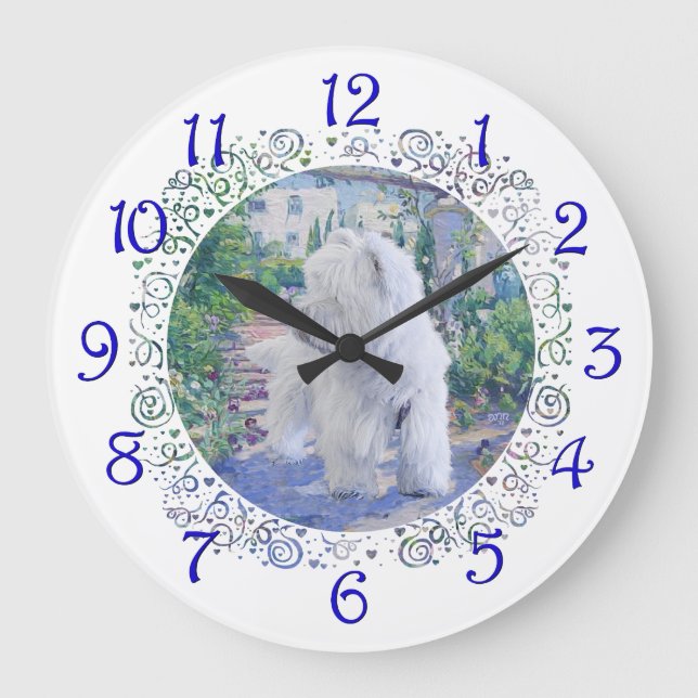Springtime Bower Large Clock (Front)