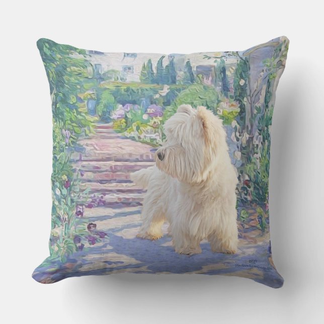 Springtime Bower Throw Pillow (Front)