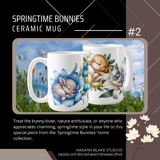 Springtime Bunnies #2 Ceramic Mug (Creator Uploaded)