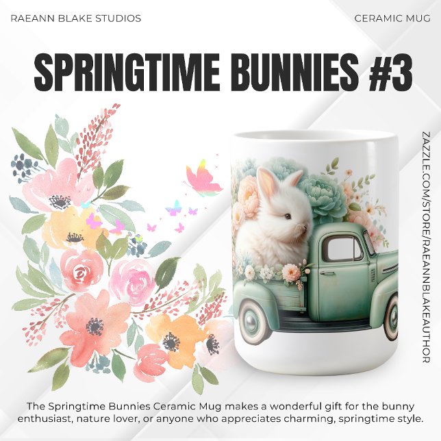 Springtime Bunnies #3 Ceramic Mug (Creator Uploaded)