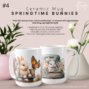 Springtime Bunnies #4 Ceramic Mug