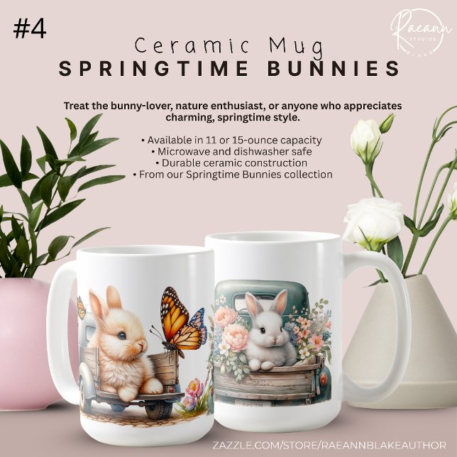 Springtime Bunnies #4 Ceramic Mug (Creator Uploaded)