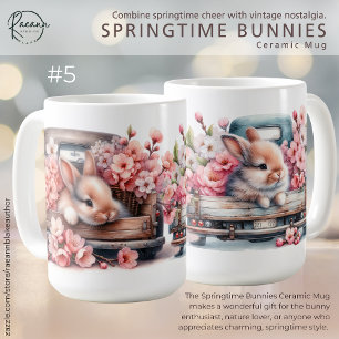 Springtime Bunnies #5 Ceramic Mug