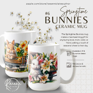 Springtime Bunnies #6 Ceramic Mug