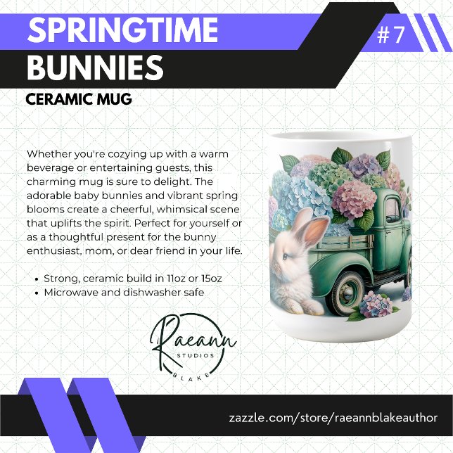 Springtime Bunnies #7 Ceramic Mug (Creator Uploaded)