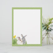 Springtime Bunnies in Flowers (Standing Front)