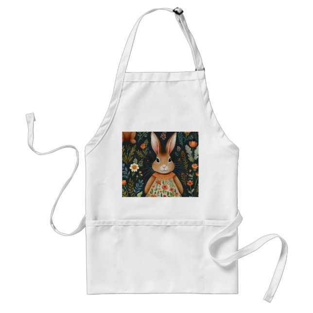 Springtime Bunny  Adult Apron (Front)