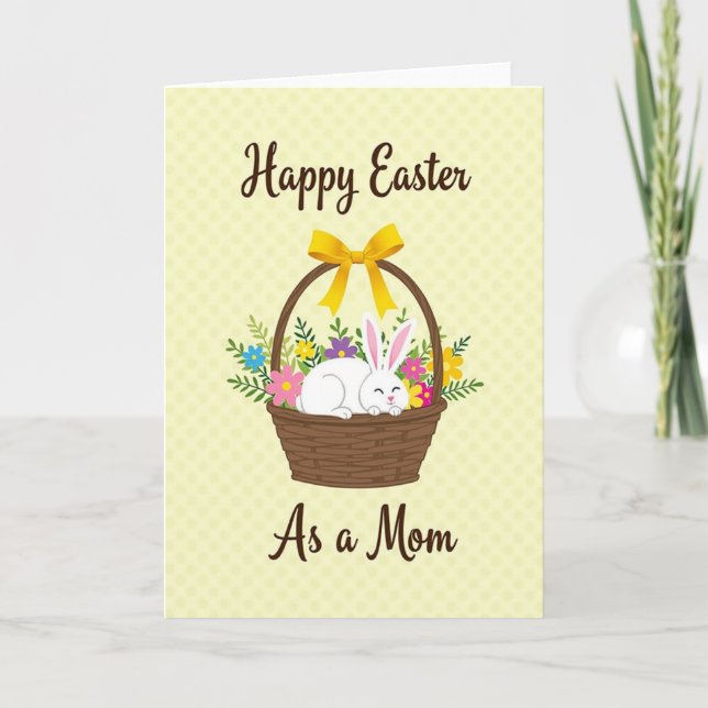 Springtime Bunny Basket Card (Front)