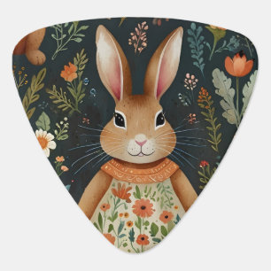 Springtime Bunny Magic Guitar Pick 