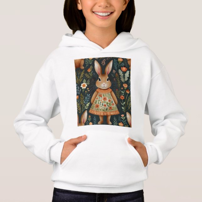 Springtime Bunny Magic Hoodie (Front)