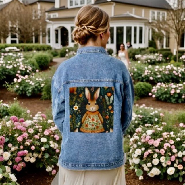 Springtime Bunny Magic Jean Jacket  (Creator Uploaded)