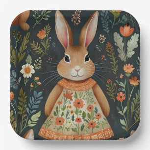 Springtime Bunny Magic Paper Plate