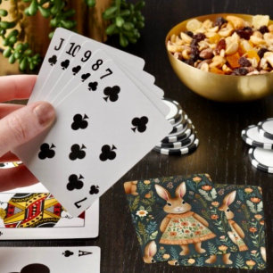 Springtime Bunny Magic Playing Cards