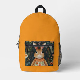 Springtime Bunny Magic Printed Backpack