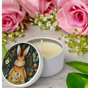 Springtime Bunny Magic Soy Wax Candle Favor Mini Candle Favors