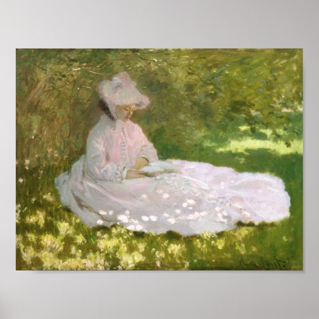 Springtime by Claude Monet Poster (Front)