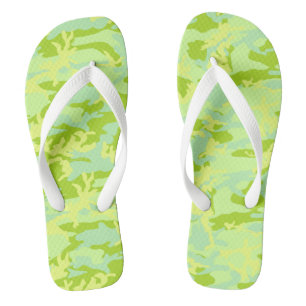 SpringTime Camo Pattern Flip Flops