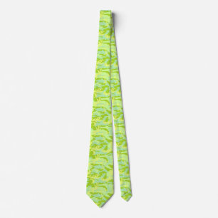 SpringTime Camo Pattern Neck Tie