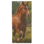 Springtime Canter - Horse-lover&#39;s Art Wood Flash Drive