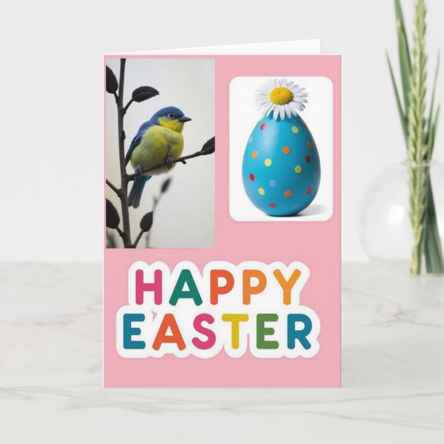 Springtime Cheer Easter Card (Front)