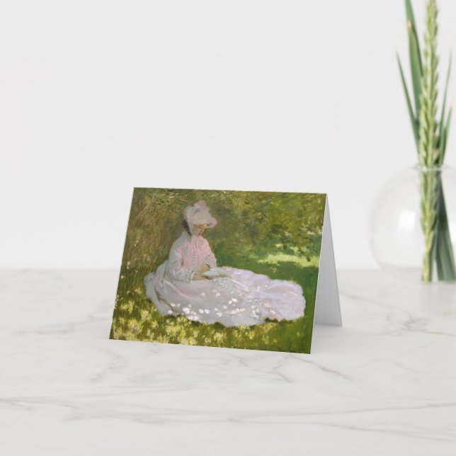 Springtime - Claude Monet Thank You Card (Front)
