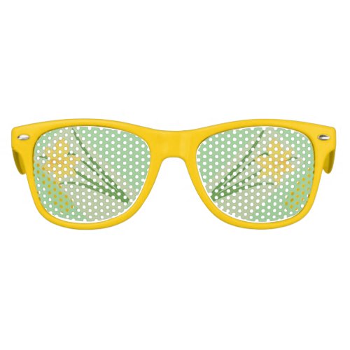 Springtime Daffodil  Yellow Fun and Pretty Kids Sunglasses