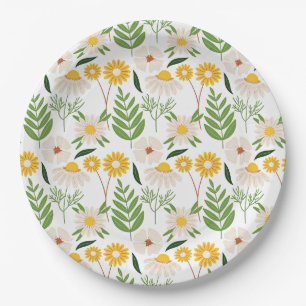 Springtime Daisies Paper Plates