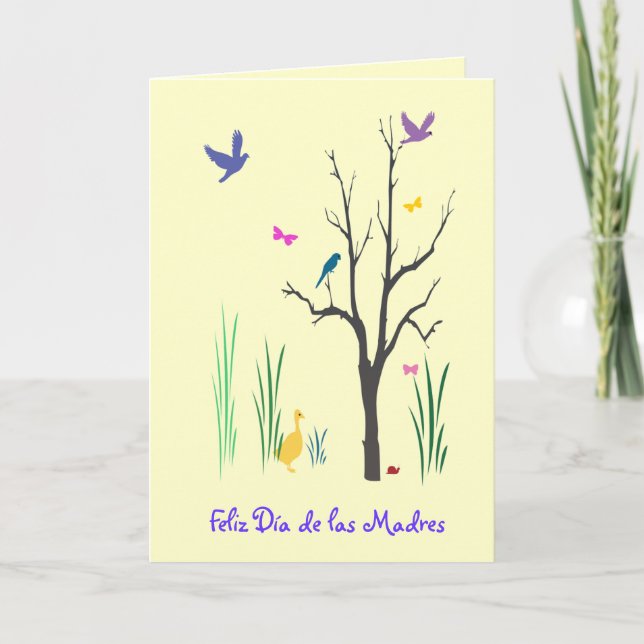 Springtime Dia de las Madres Card (Front)
