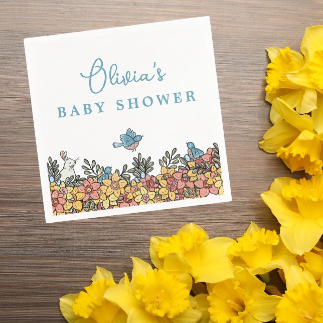 Springtime Easter Baby Shower Napkins (Creator Uploaded)
