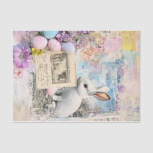 Springtime Easter: Bunny, Blooms, and Painted Eggs Tissue Paper