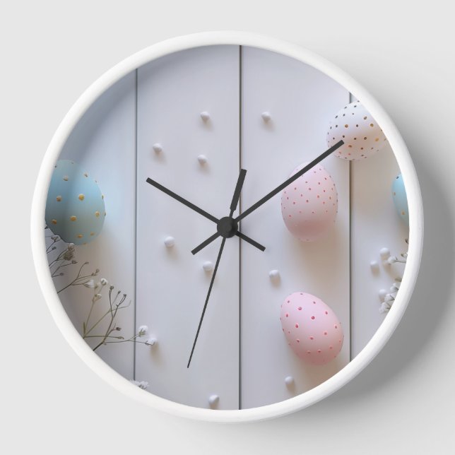 Springtime Easter Wall Clock  (Front)
