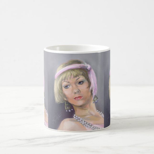 Springtime Flapper Portrait Mug (Center)