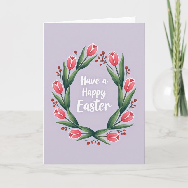 Springtime Floral Happiness Card (Front)