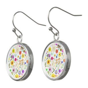 Springtime floral harmony earrings