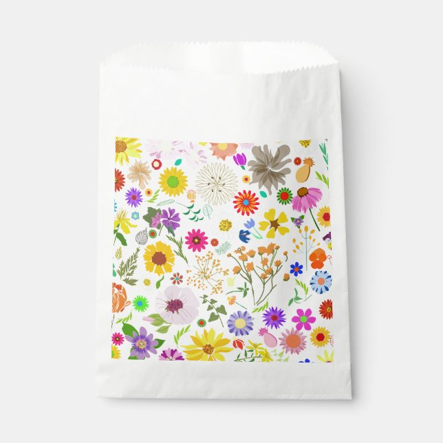 Springtime floral harmony favor bag (Front)