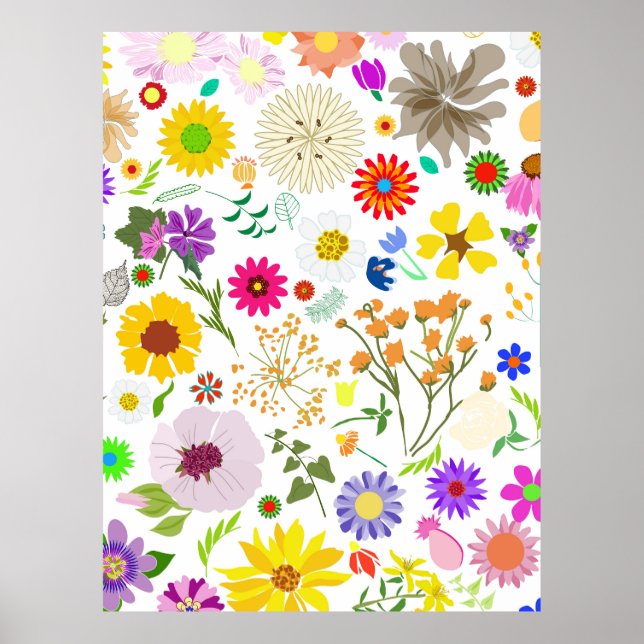 Springtime floral harmony poster (Front)