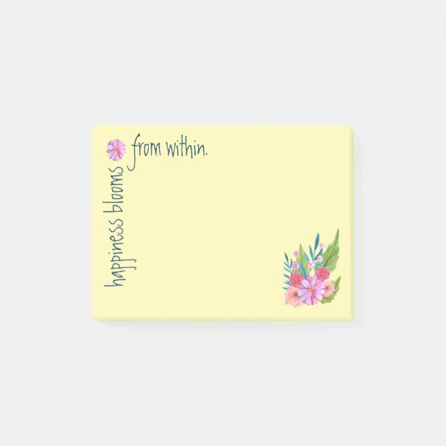 Springtime Floral Post-it Notes (Front)
