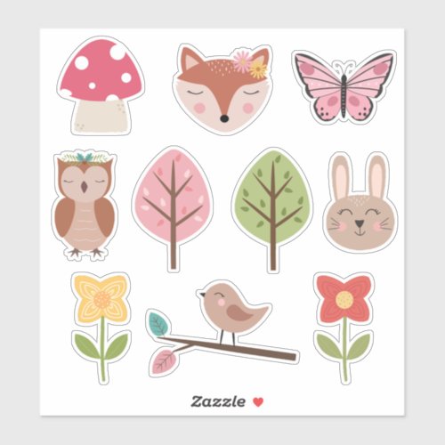 Springtime Forest Sticker