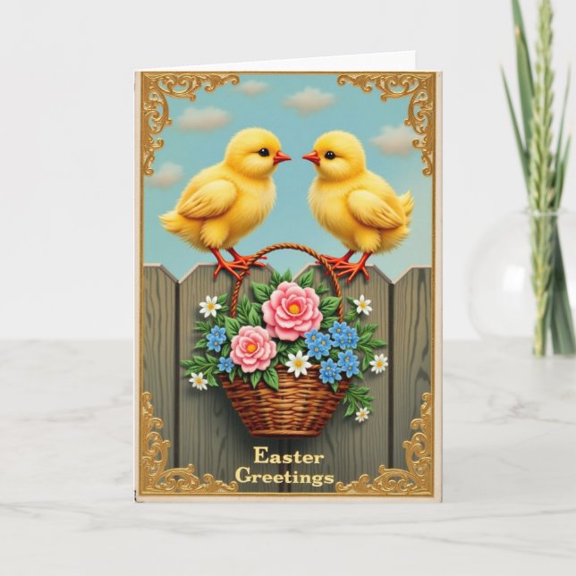 Springtime Fowl And Floral Card (Front)